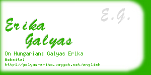 erika galyas business card